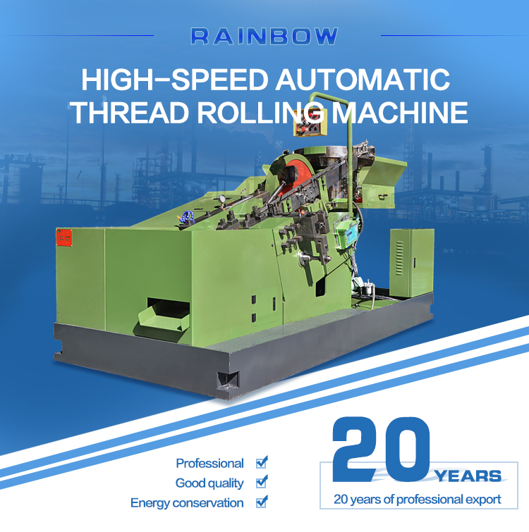 Flexible and efficient flat die thread rolling machine full automatic thread rolling machines