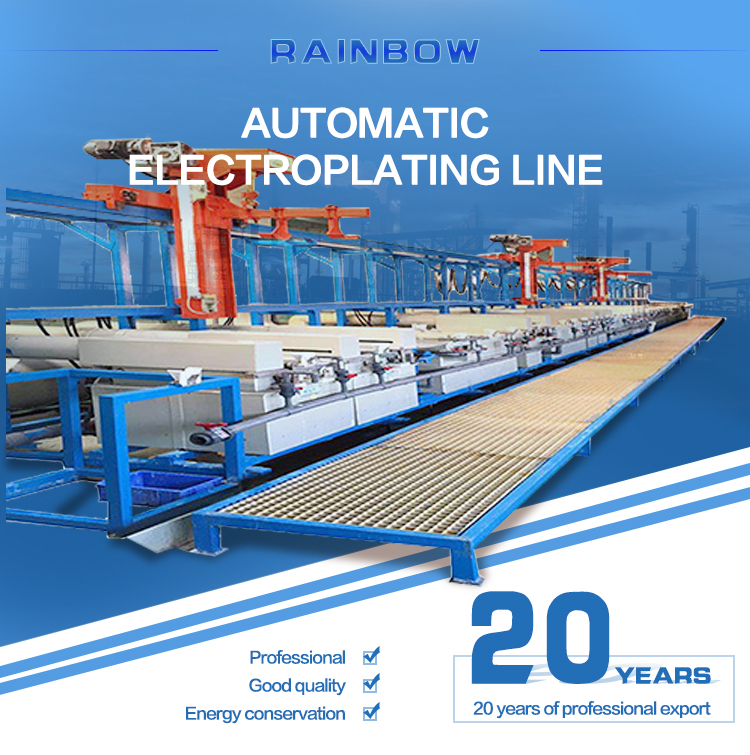 Línea de producción de electroplatación de cobre/níquel/níquel/zinc/plateo totalmente automático