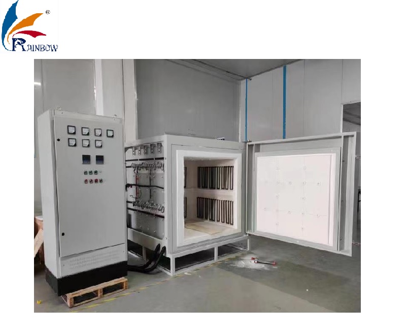 Forno elétrico industrial de alta temperatura para tratamento térmico do fio
