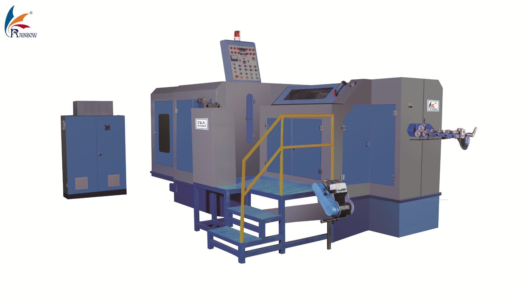 RBF Serisi 4 İstasyonlar Hava Hammer Dövme Vidası Yapım Makinesi Metal Dövme Cıvata Yapım Makinesi