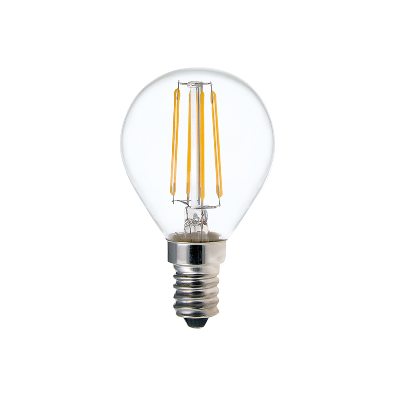 Dimmable LED filament golf ball bulb G45 P45 4W