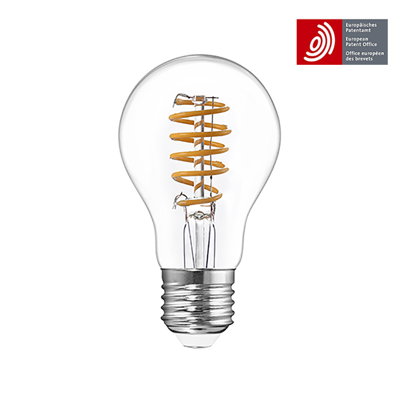Bombilla de filamento LED flexible GLS A67 8W con patente europea
