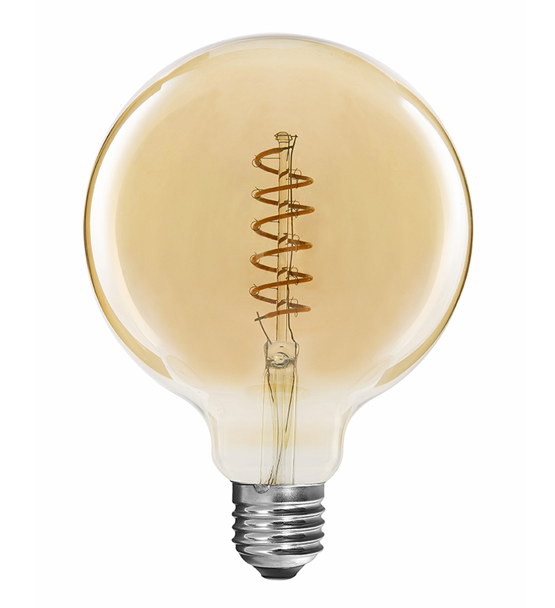 Flexible LED Globe Filament bulbs G125 4W