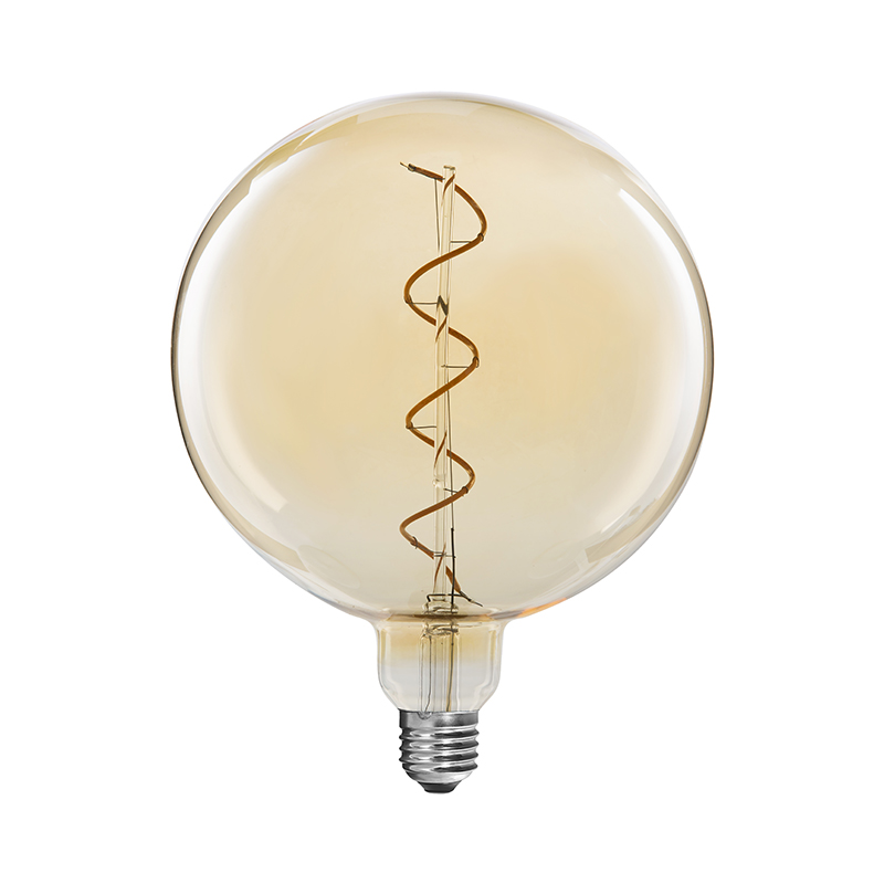 G180 Vintage LED bulbs energy saving with flexible spiral filament 4W