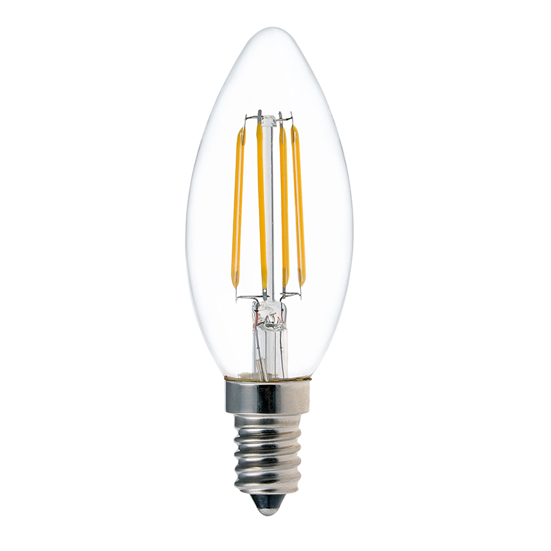 Ampoules de bougie à filament LED C35 4W