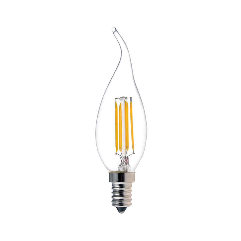 Lámparas de incandescencia LED de filamento de cola CA32 4W