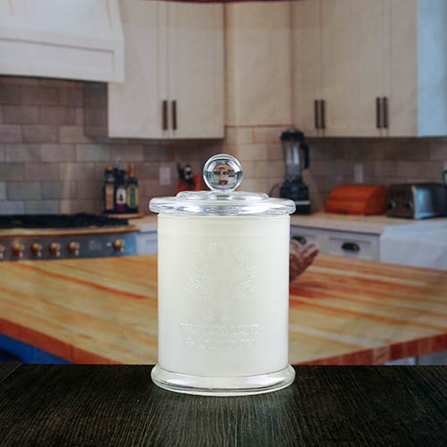 Chinese factory direct wholesale white embossed glass candle holder with lids