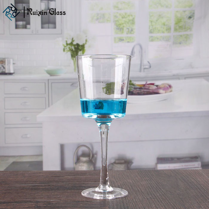 Clear glass goblet votive candle holders high quality glass stemmed candle holders wholesale