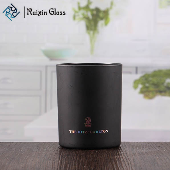 Halloween gifts black glass votive candle holder wholesale