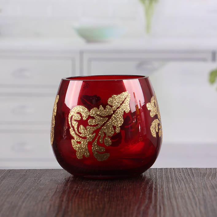 Red fancy candle holders elegant candle holders in bulk