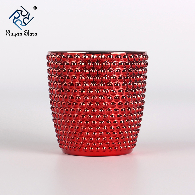 Castiçais de metal vermelho tealight castiçais atacado