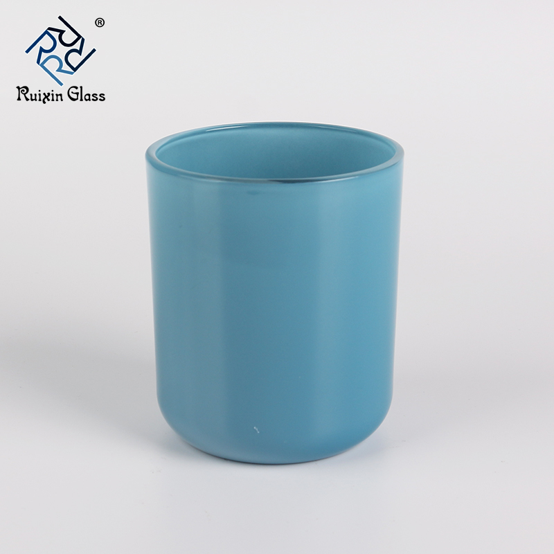 Wholesale high quality ceramic candlestick blue candle holders set of 3