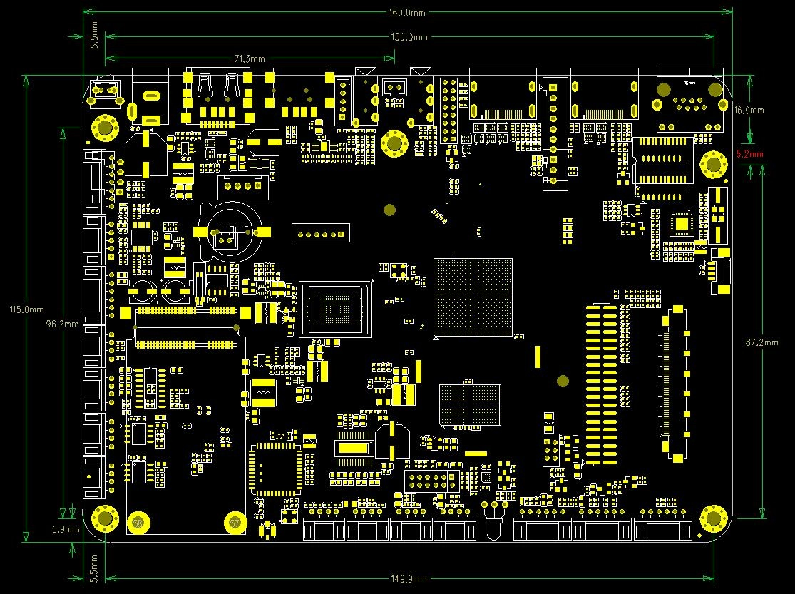 Android Controller Board, All in one Android 9.0 Controller Board with eDP output Amlogic T972 Mainchip