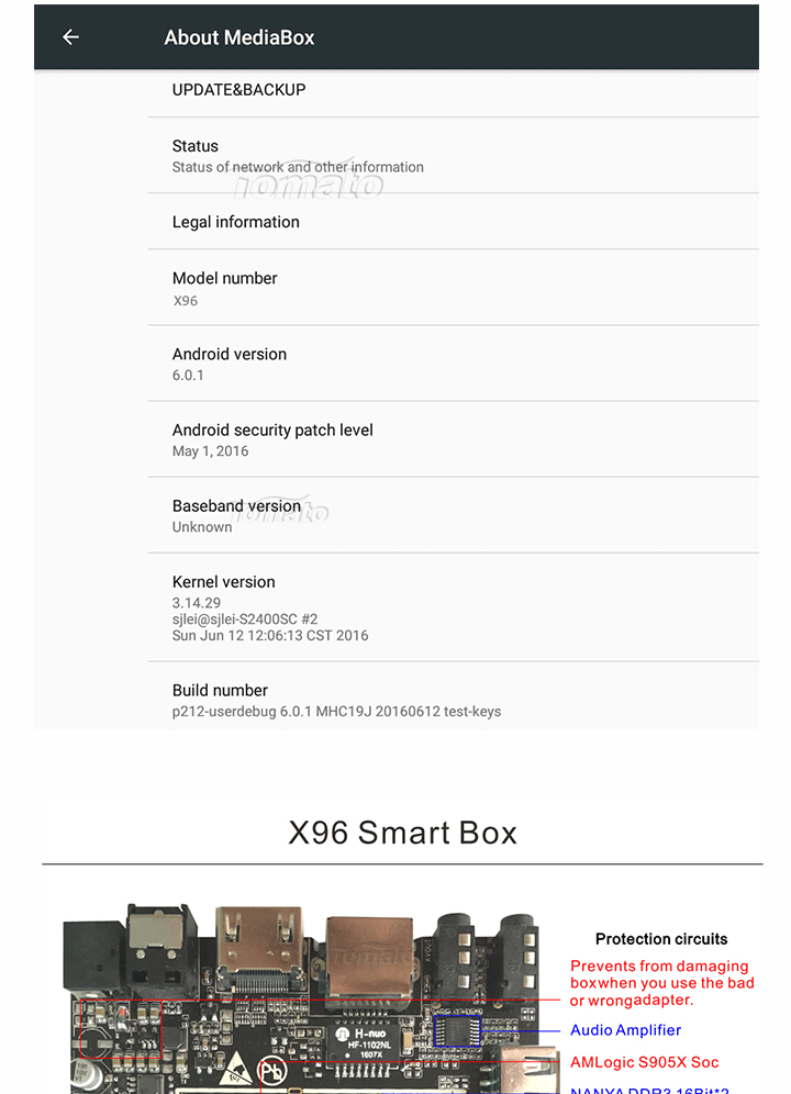 Android 6.0.1 tv box support VP9/H.265 up to 4Kx2K@60fps.