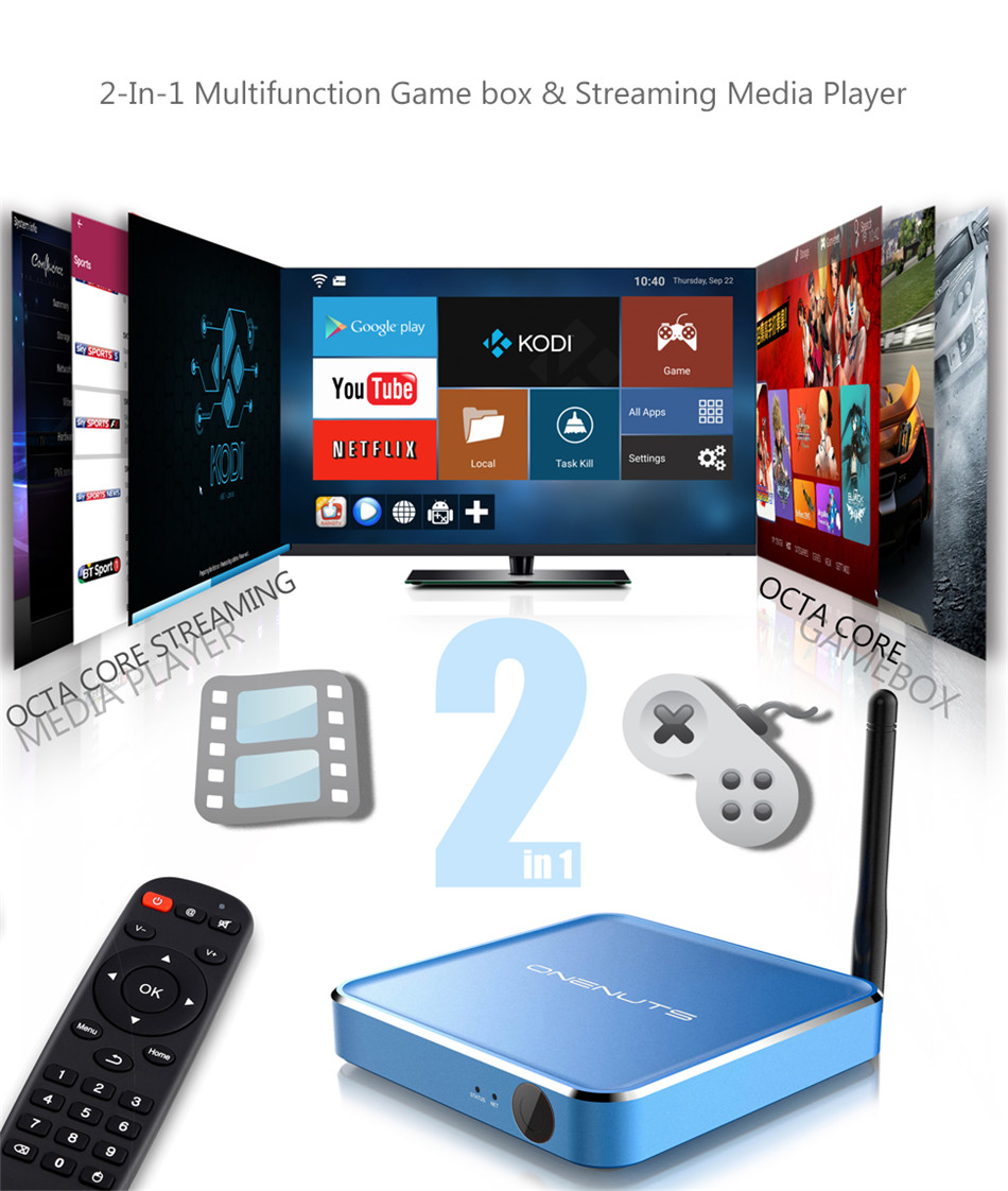 Android smart TV box Quad Core With Kodi
