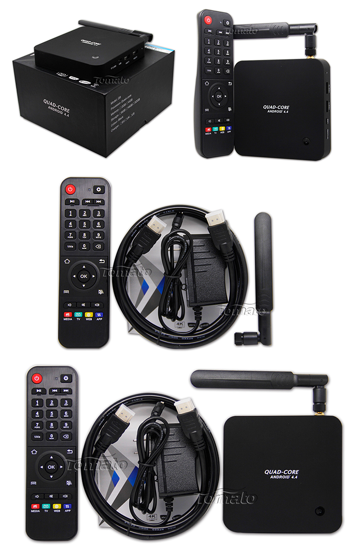 Quad Core TV Box 4K2K WiFi 5.8GHz Bluetooth 4.0 Q8
