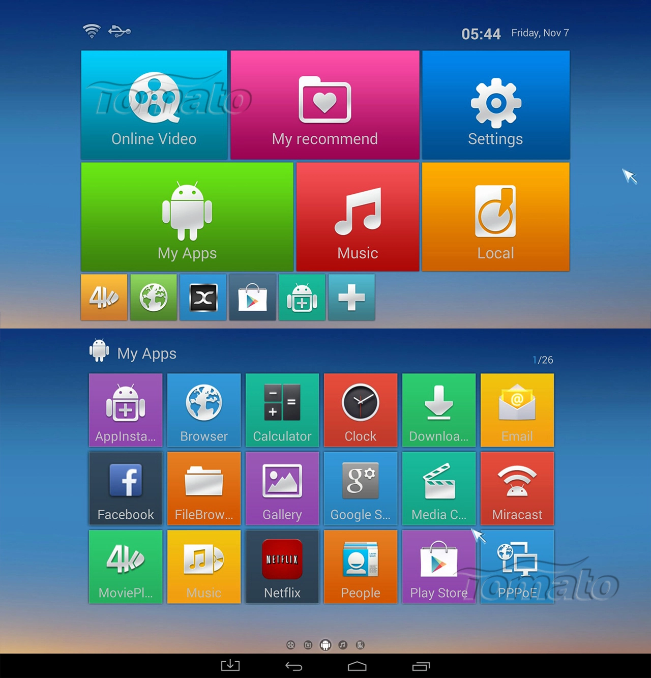 Full HD Media Player Cheapest 4K 1GB RAM WiFi 2.4GHz H265 Fully Decode XBMC 13.2 iptv middleware tv box TM8C