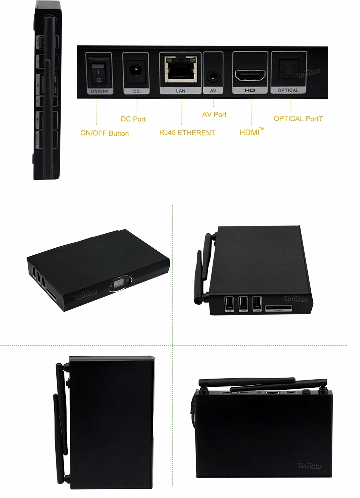 Android 5.1 Quad Core Cortex A53 Amlogic S905 Lollipop TV box S9 smart tv box