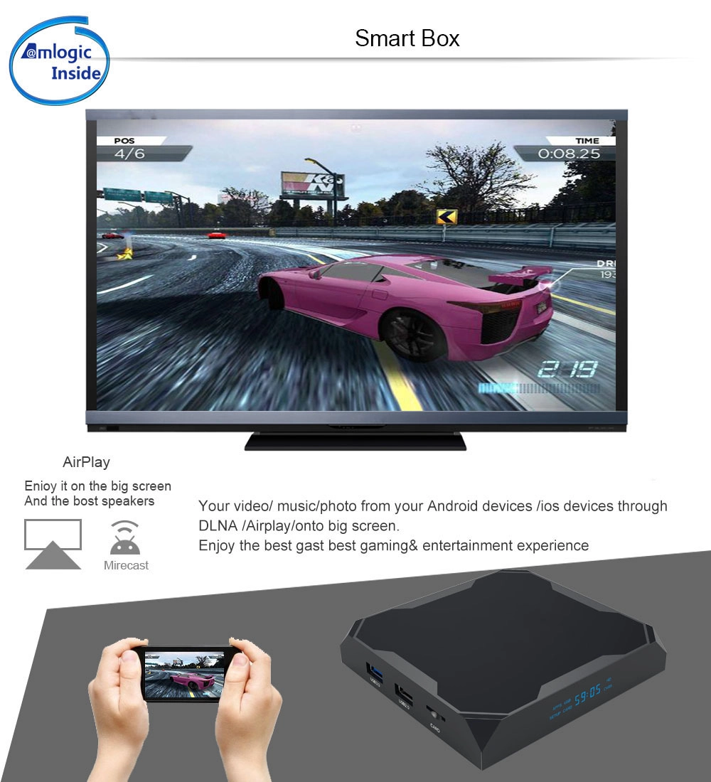 Onenuts Amlogic S905X2 14nm Chipset 4K Ultra HD USB3.0 Android Set-Top Box