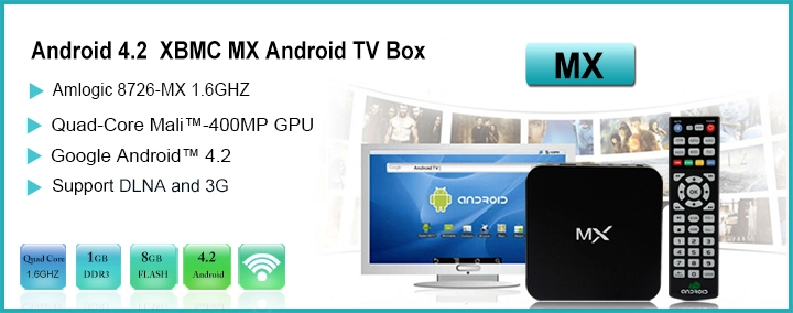 Full HD Media Player XBMC android 4.2 tv box jailbreak box MX