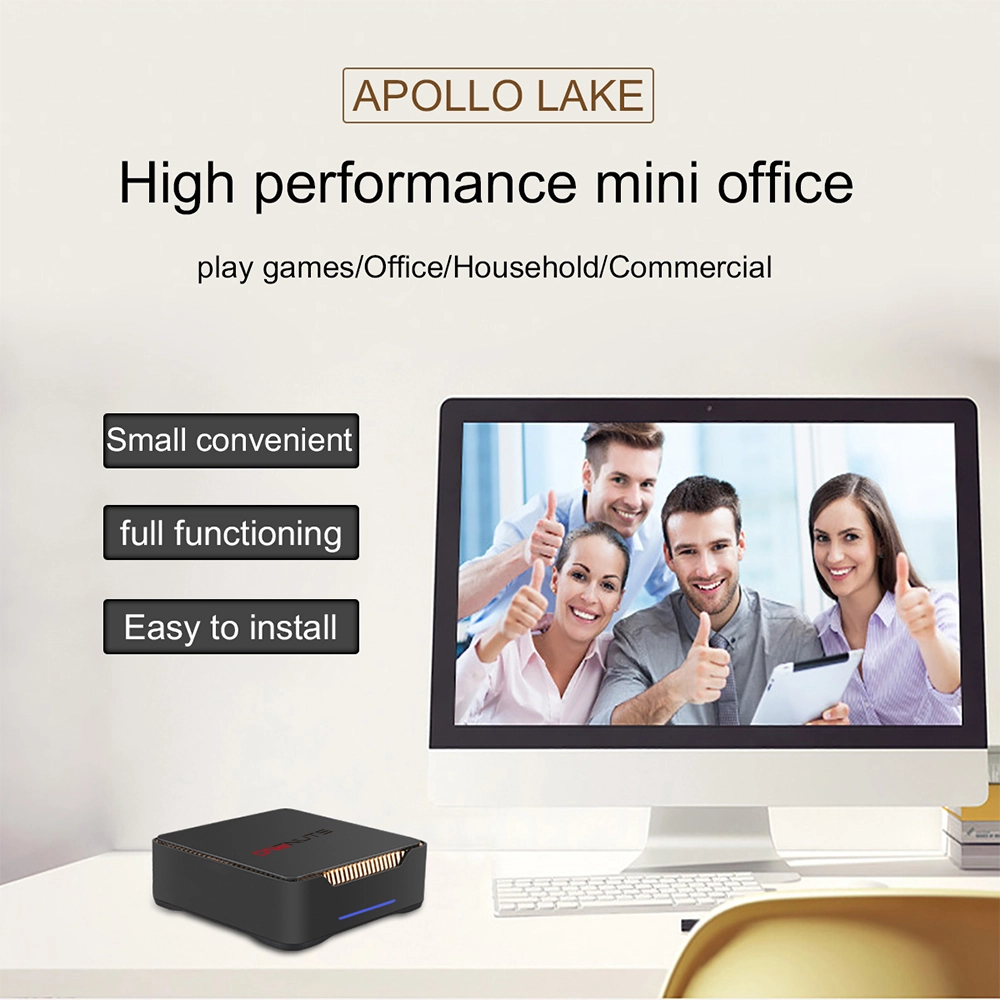 Onenuts Nut 5 Intel Mini PC Apollo lake Windows 10 64-bit Support 4K SATA MSATA Dual HDMI Mini Computer