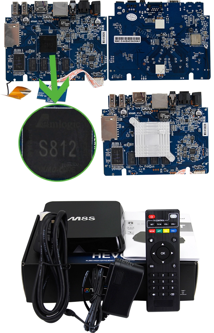 Quad Core TV Box TM8S TV Box Ultra HD 4K2K Amlogic S812 Google Android 4.4 TV Box TM8S