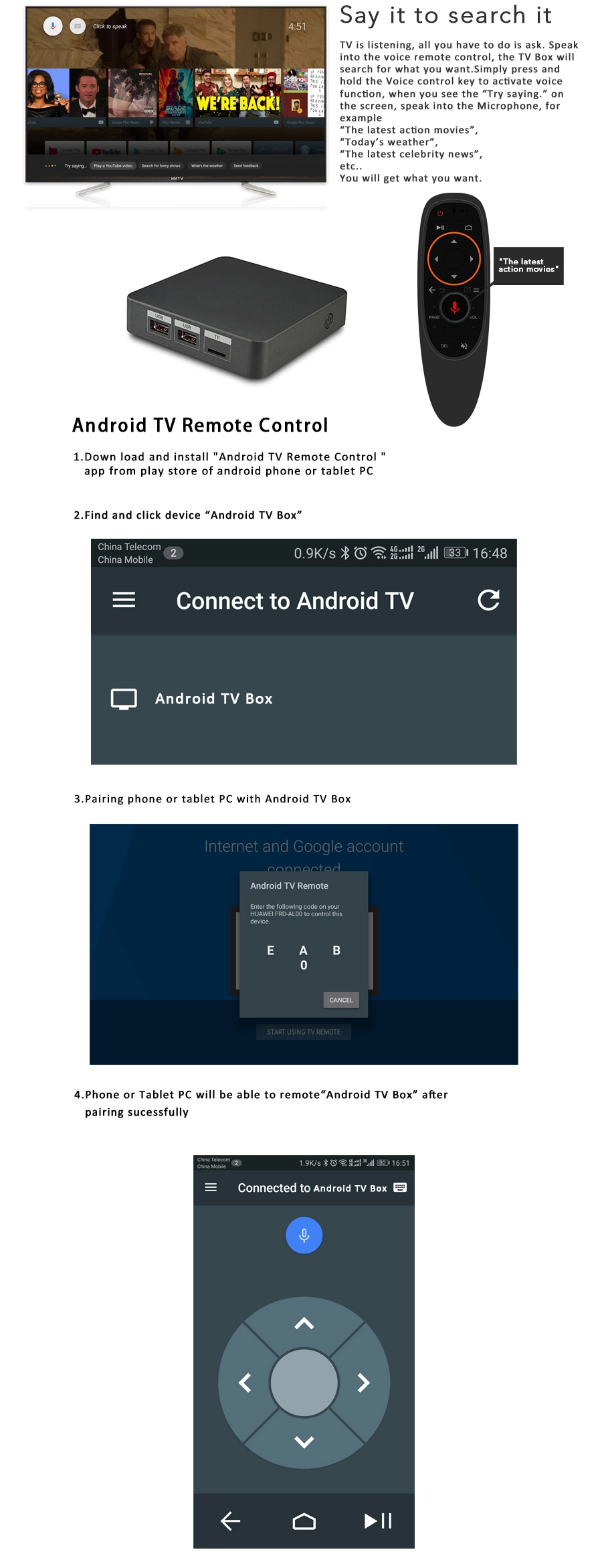 The Android TV OS 4K TV Box