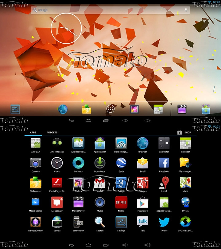 XBMC tv box Quad core mali400 GPU Android Tv Box X6