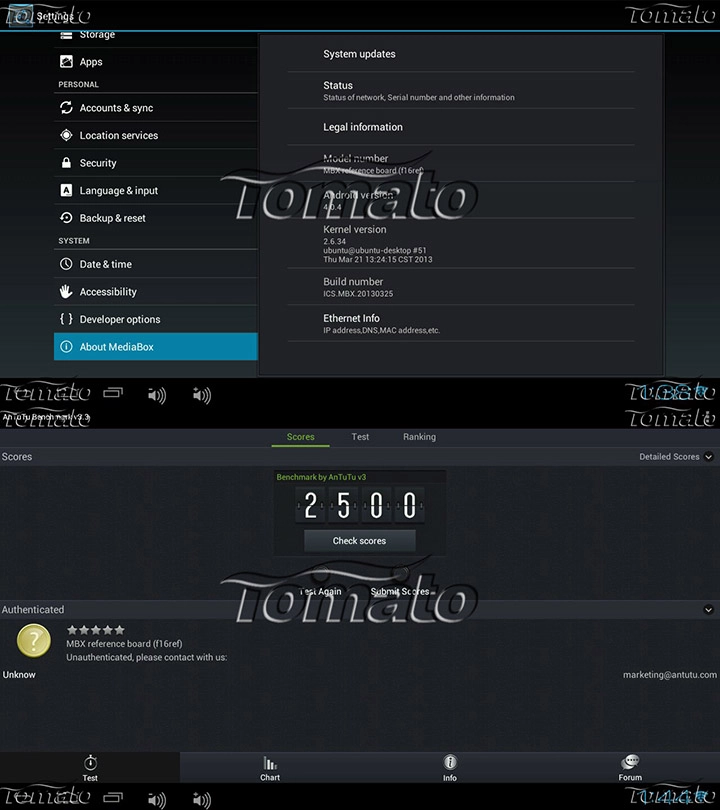 Smart Android TV Box SATA streaming music digital smart tv box M3H