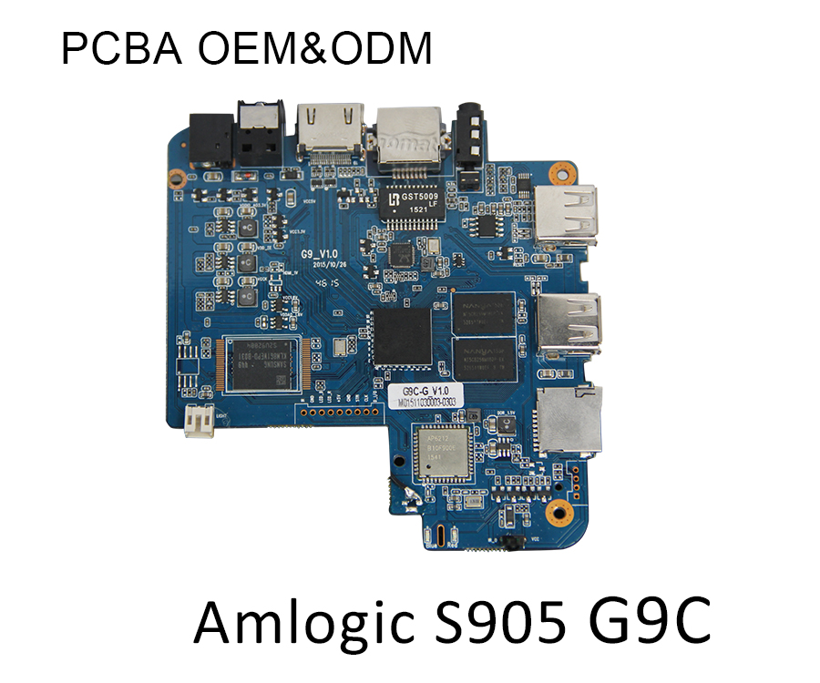Amlogic S905 Android TV Box 4K2K Ultra HD Mali-450 สูงถึง 750 Mhz Android 5.1 Lollipop Quad Core เครื่องเล่นสื่อแบบเต็ม G9C