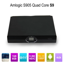 Çin Android 5.1 Quad Core korteks A53 Amlogic S905 lolipop TV kutusu S9 akıllı tv kutusu üretici firma
