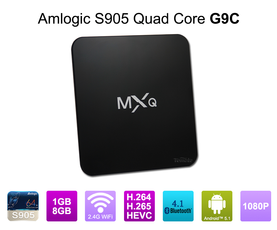 安卓 5.1 双核 MXQ 临 OTT 晨 S905 智能电视盒 G9C