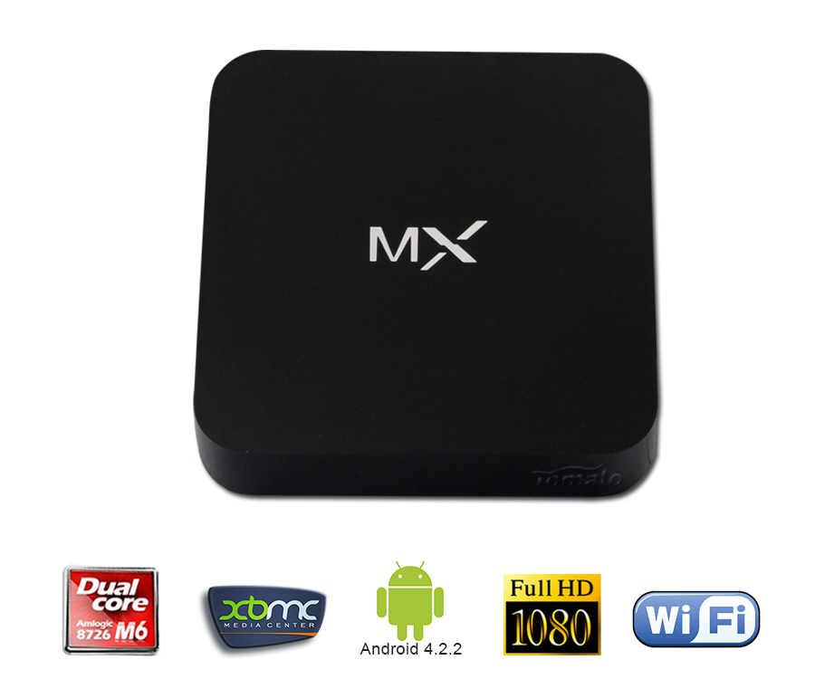 Smart Android TV BOX Amlogic8726 Dual Core MX xbmc tv receiver MX