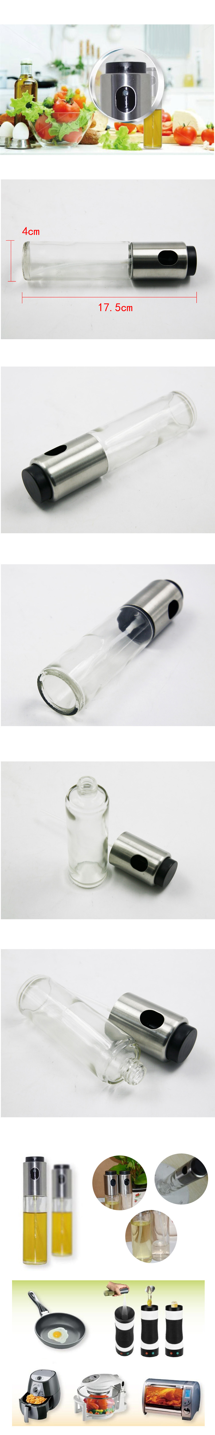 Stainless Steel Arcylic Spray Oil Bottle