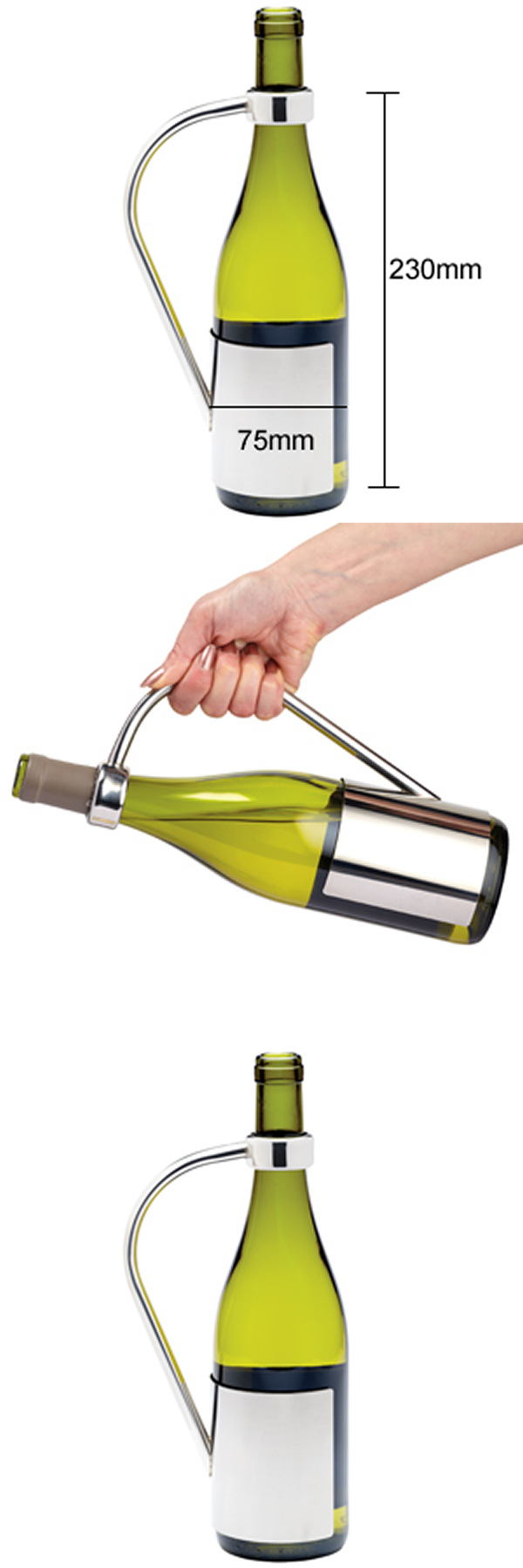 Stainless Steel wine bottle holder