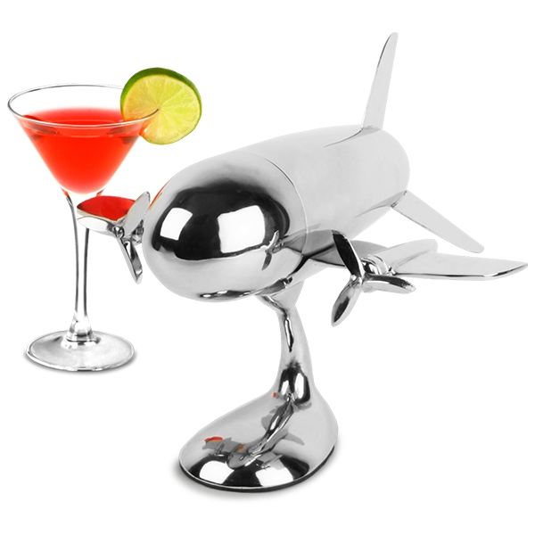 Aeroplane Stainless Steel Cocktail Shaker