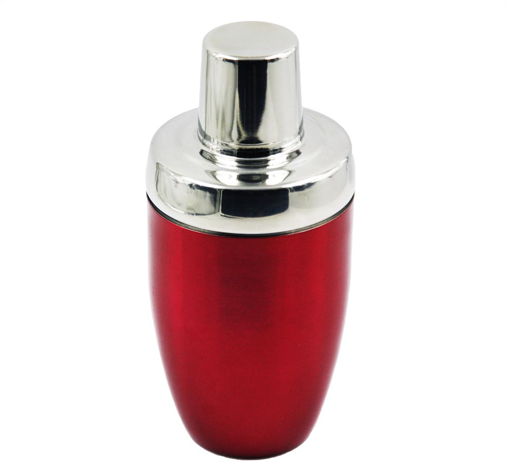 China Aço inoxidável Cocktail Shaker spray de tinta vermelha Cocktail Shaker EB-B71