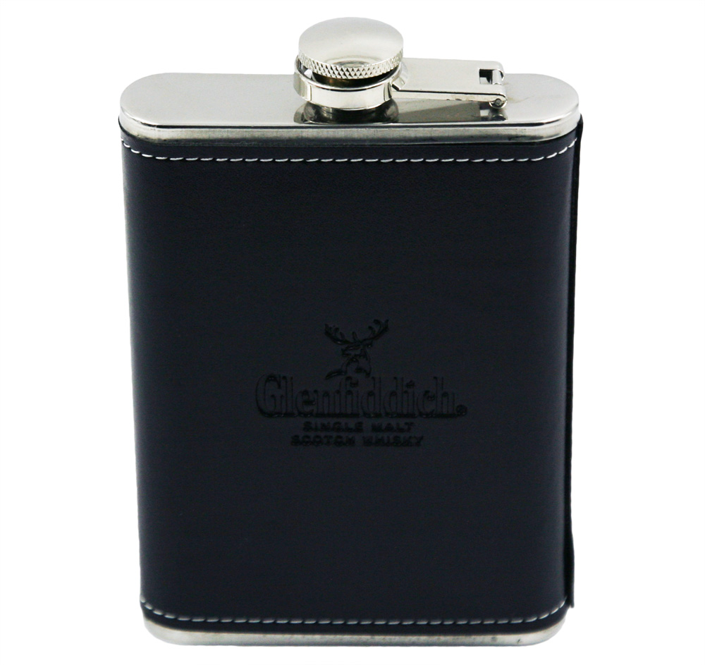 Acier inoxydable classique haut de gamme Hip Flask noir Pocket Bouteille EB-HF009