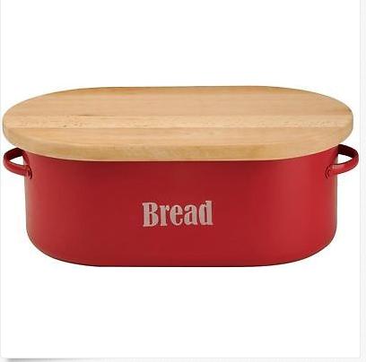 Pan de acero inoxidable alta calidad colorida con fondo de madera
