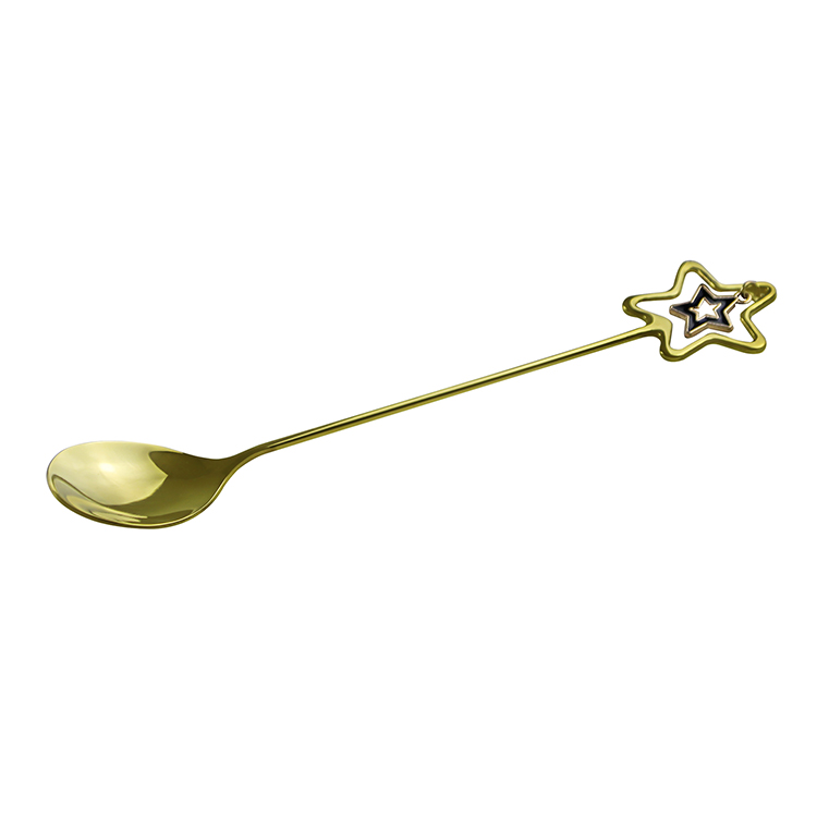 Cucchiaio d'oro a forma di stella resistente