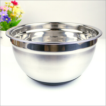 Base plate Mirror Finish mélanger en acier inoxydable Prep Bowl Set de cuisine