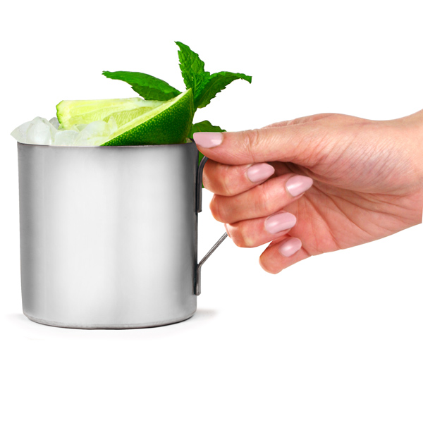 Handled Stainless Steel Moscow Mule Cup Drinking Cup