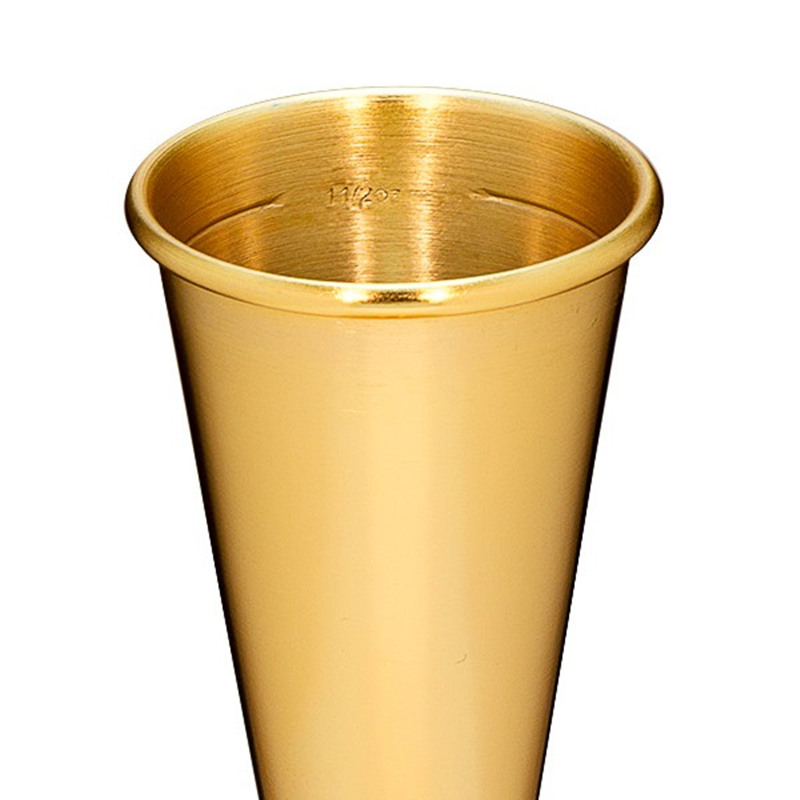High-End Japanese Style Gold Stainless Steel Jigger, Stainless Steel Jigger Bar Measuring Cup
