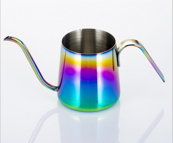 Heißer Verkauf Edelstahl 304 Regenbogen Farbe Kaffeekanne
