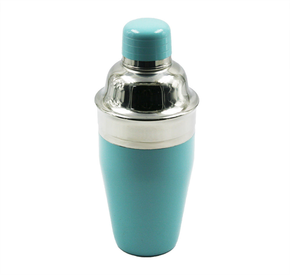 Luz tinta spray azul aço inoxidável Cocktail Shaker EB-B02K
