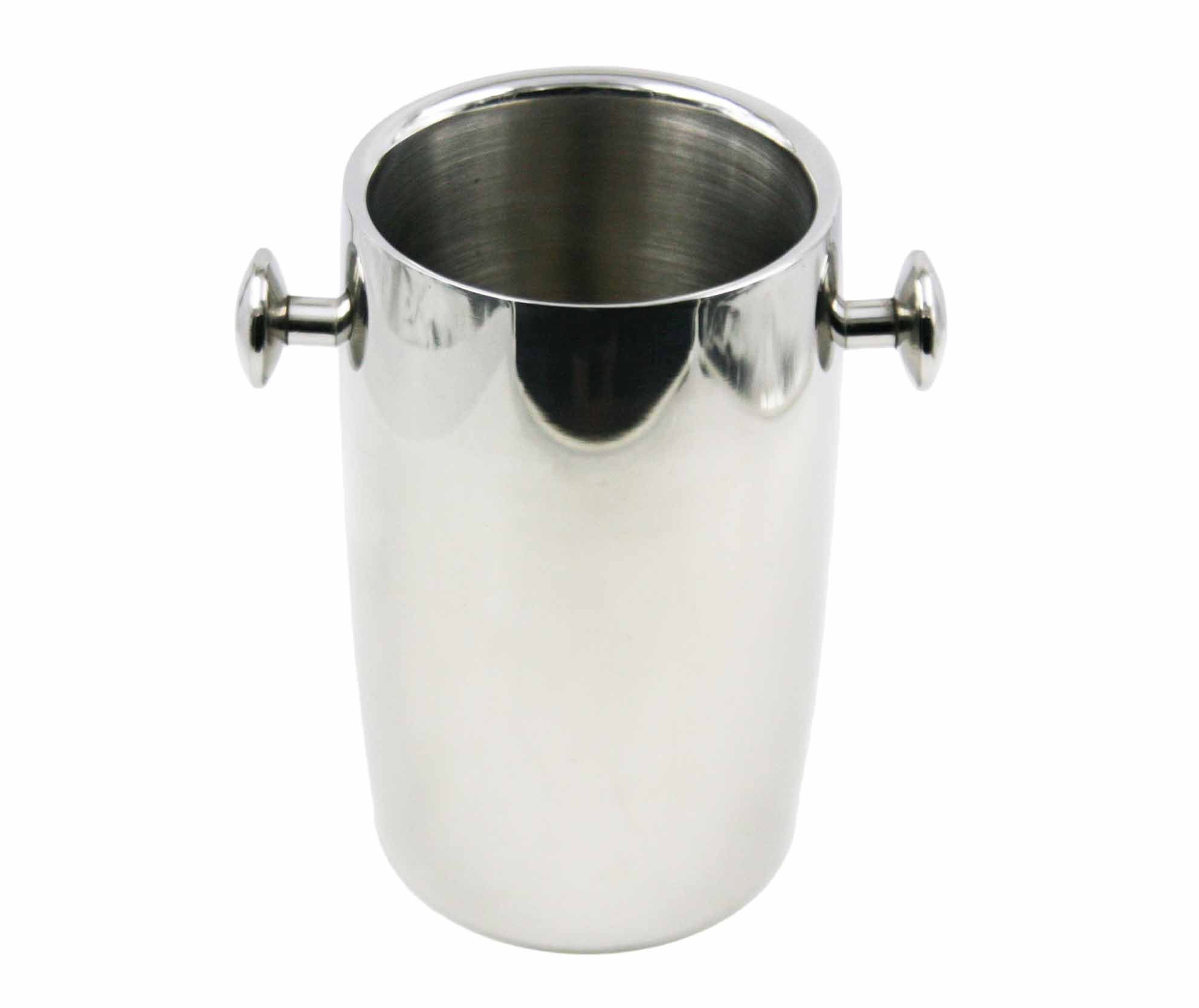 Nuevo diseño de la forma del tambor de acero inoxidable maneja Cubitera Champagne Bucket EB-FC30