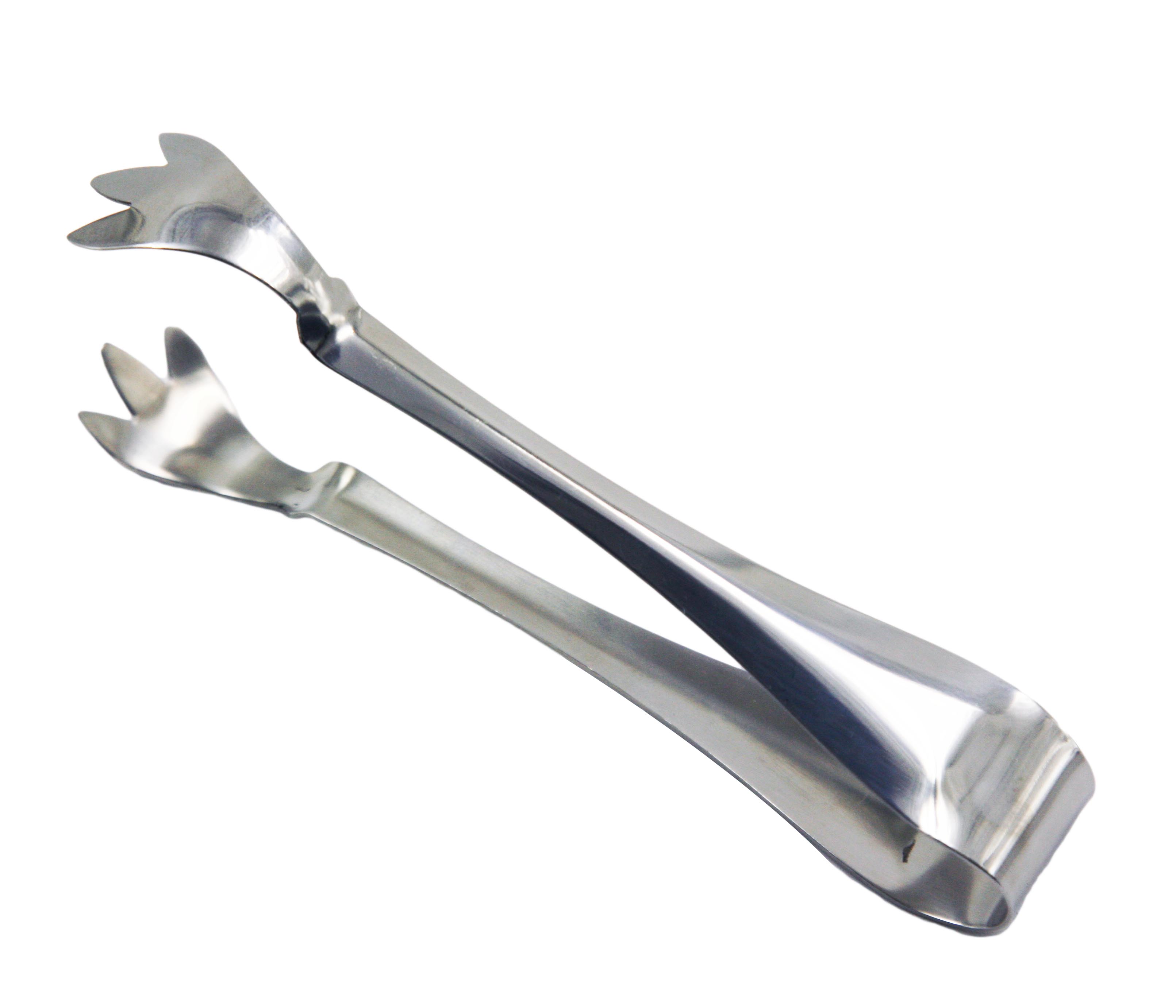 Newfashioned inox artiglio d'acciaio pinze tenaglie di ghiaccio Alimentari EB-BT66