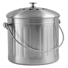 porcelana Premium Quality Stainless Steel Compost Bin&Pail 1.3 Gallon, Includes Charcoal Filter - Utopia Kitchen fabricante
