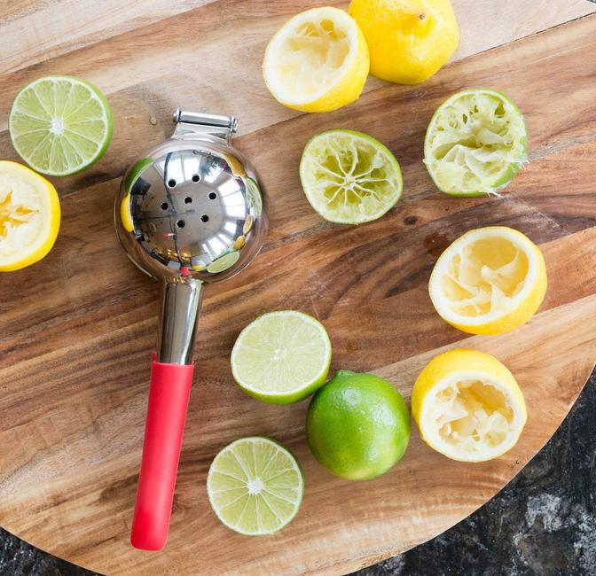 Premium Quality Stainless Steel With Silicone Handles  Lemon Squeezer