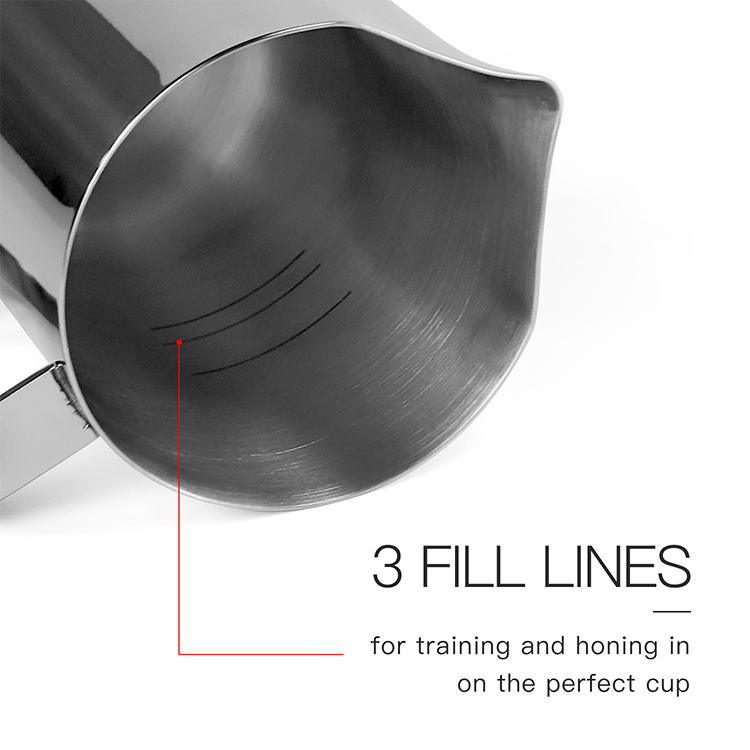 Premium Stainless Steel Latte Art Creamer Cup Milk Frothing Pitcher